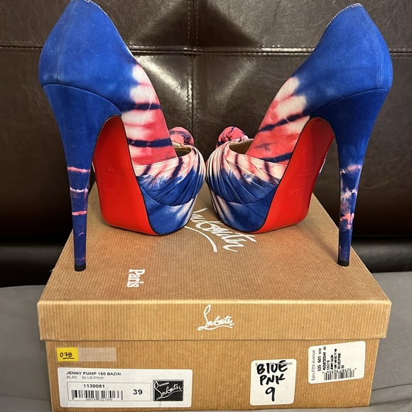 Jenny pump 150 bazin louboutins - Picture 4 of 5